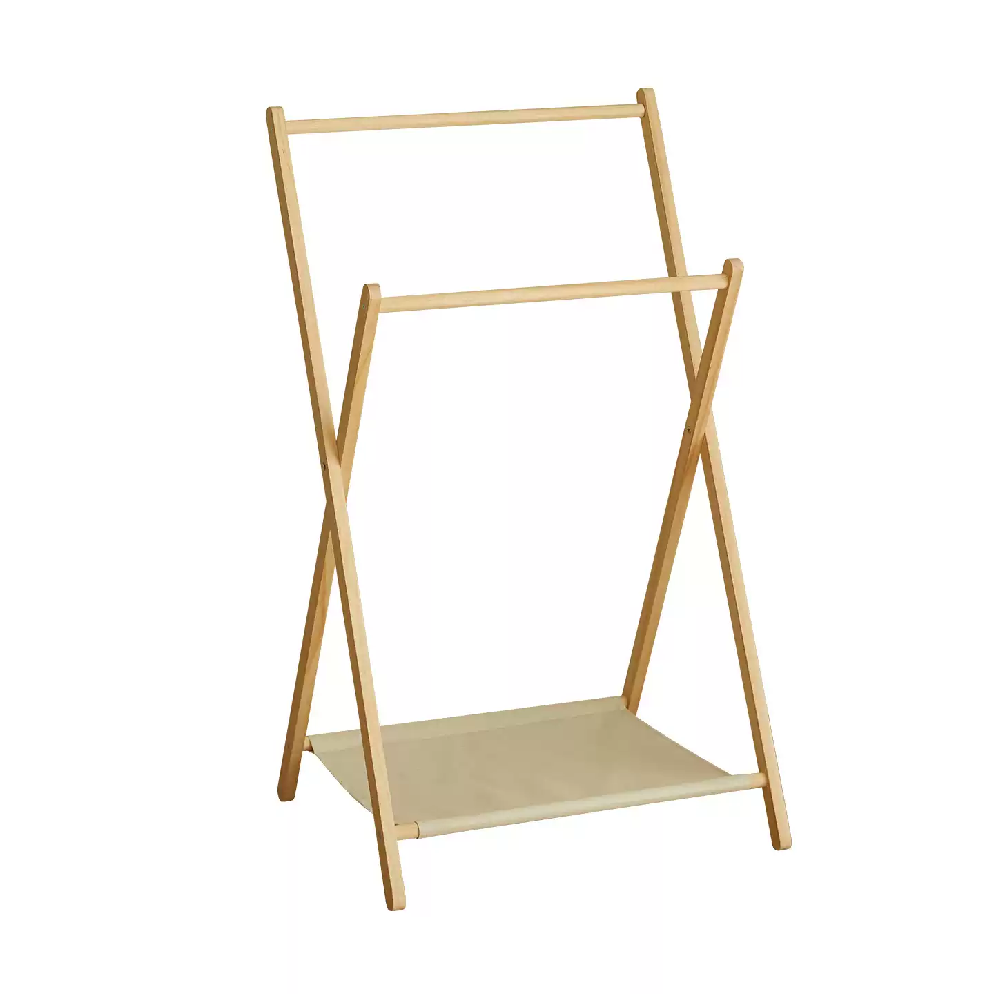 Modern Wooden Freestanding Wardrobe with Hanging Rod and Storage Shelves - Foldable Design for Bedroom and Closet Organization, Easy Assembly and Space-Saving Solution - Image 5