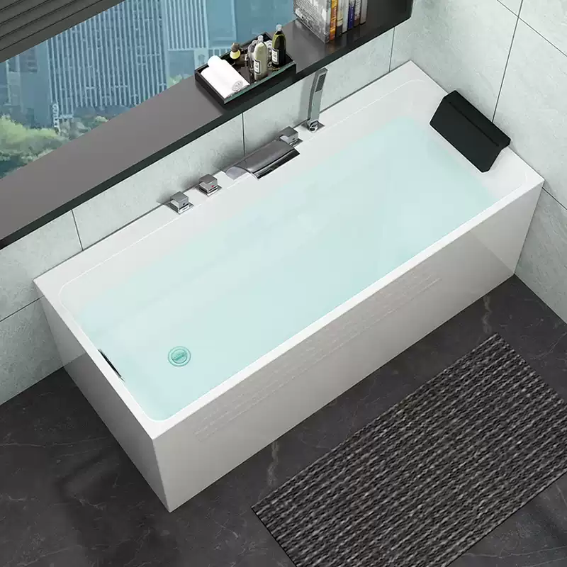 Luxury Seamless Acrylic Bathtub for High-End Hotels, Apartments, and Homes - Premium Insulated Freestanding Soaking Tub with Modern Design and Spa-Like Comfort - Image 3