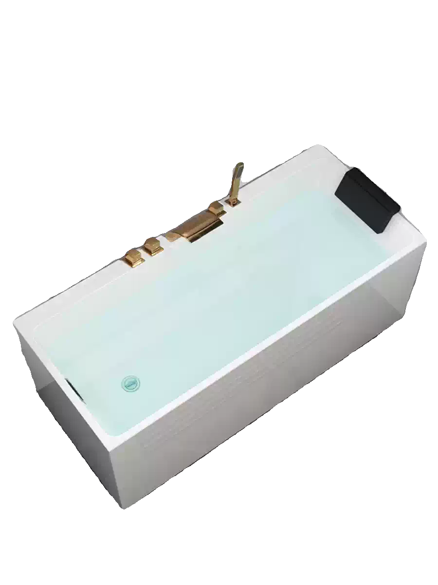 Luxury Seamless Acrylic Bathtub for High-End Hotels, Apartments, and Homes - Premium Insulated Freestanding Soaking Tub with Modern Design and Spa-Like Comfort - Image 5