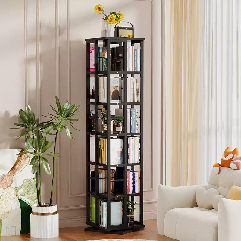 360-Degree Rotating Bookshelf for Kids: Creative, Space-Saving, and Modern Home Storage Solution with Easy Assembly and Durable Design - Image 3