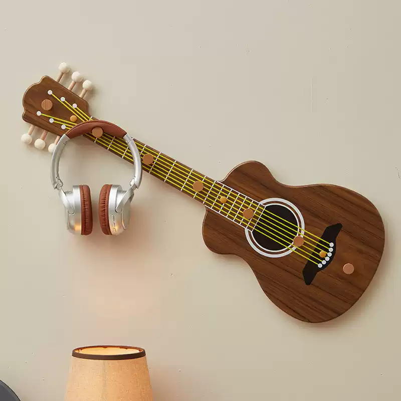 Creative Wall-Mounted Guitar Hooks and Coat Hangers for Doors - Space-Saving, No-Drill Installation, Ideal for Home and Office Organization - Image 3