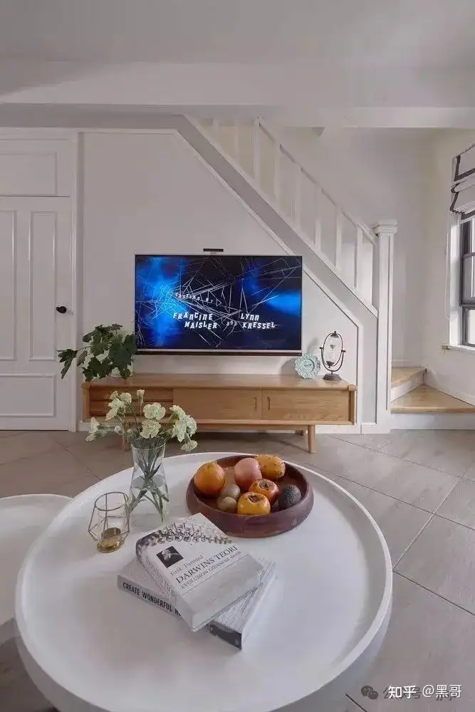 Staircase and TV Wall