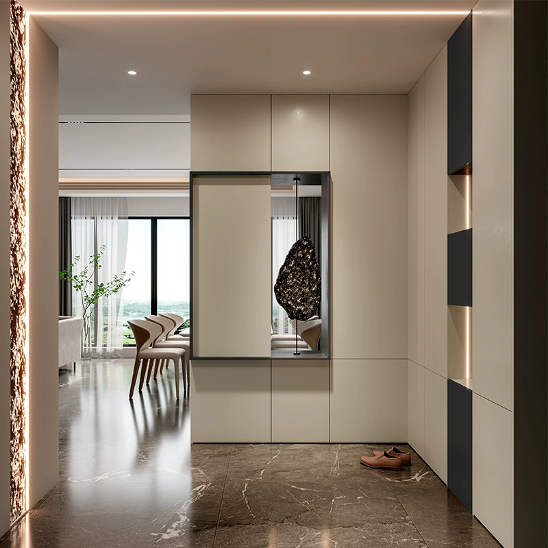 Customized Wardrobe Gold Medal Wardrobe Whole House Customized Wardrobe Customized Overall Wardrobe Modern Bedroom Furniture Wardrobe Closet Peak System - Image 6