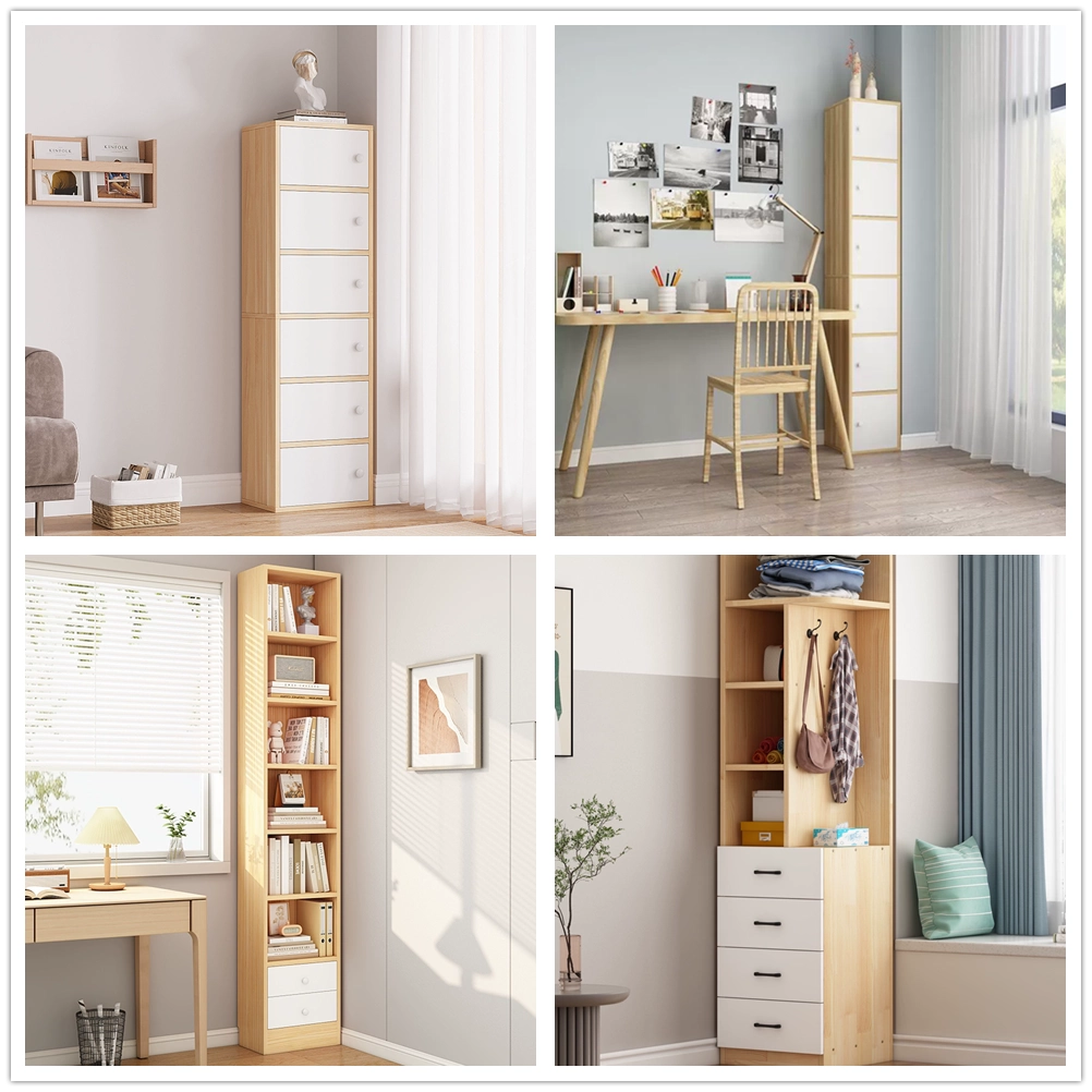 Premium Aluminum Alloy Corner Bookcase with Narrow Gap Design for Living Room and Study - Space-Saving Wall-Mounted Triangular Storage Cabinet - Image 6