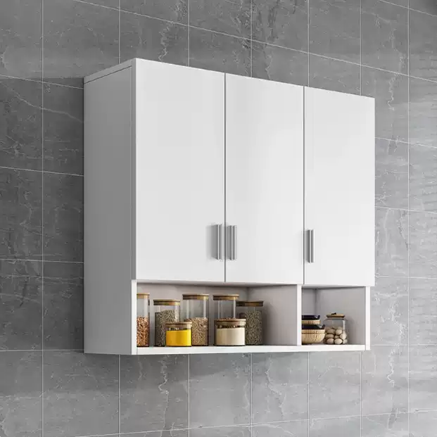 Premium Wall-Mounted Aluminum Alloy Kitchen Cabinet - Modern Space-Saving Storage Solution for Bedroom, Balcony, and Living Areas - Image 4