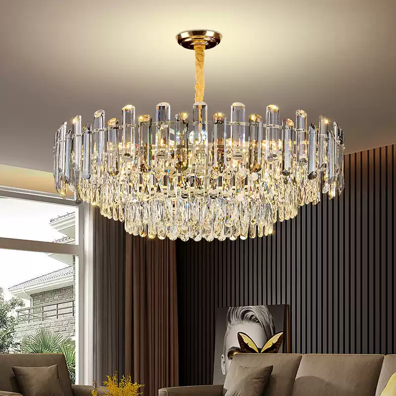 LampGuan Crystal Chandelier Set: Modern Minimalist Dining Room and Bedroom Lighting Fixtures, 2025 New Model, Elegant and Light Luxury Design - Image 2