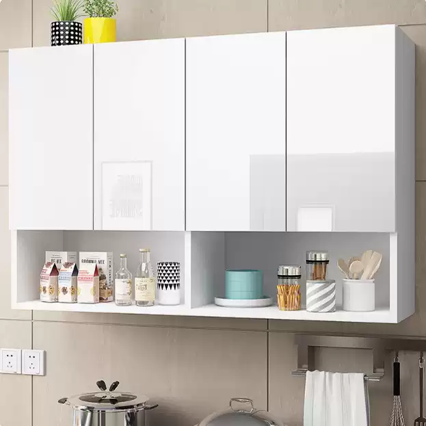 Premium Wall-Mounted Aluminum Alloy Kitchen Cabinet - Modern Space-Saving Storage Solution for Bedroom, Balcony, and Living Areas - Image 3