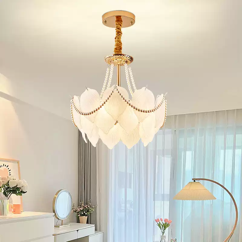 Modern French-Style Pendant Light with Milk Glass Shade - Elegant Dining Room and Bedroom Lighting Fixture for a Sophisticated and Luxurious Ambiance - Image 4