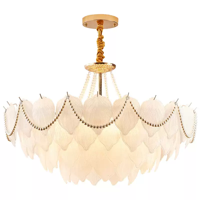 Modern French-Style Pendant Light with Milk Glass Shade - Elegant Dining Room and Bedroom Lighting Fixture for a Sophisticated and Luxurious Ambiance - Image 5
