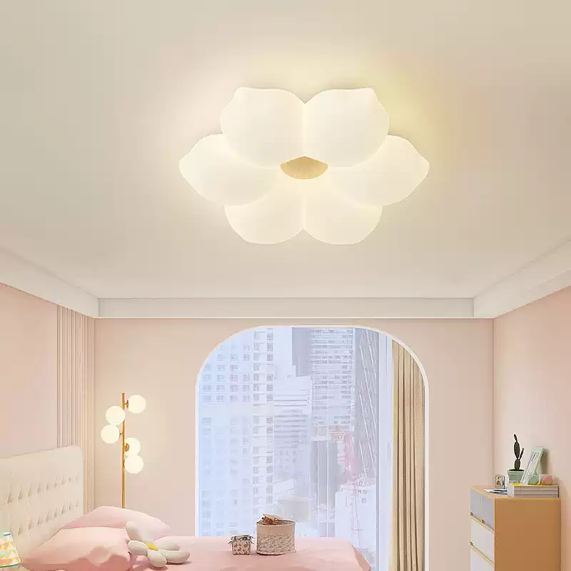 Modern Crystal Chandelier with Flower Petal Design - Full Spectrum Ceiling Light for Living Room, Dining Room, and Bedroom - Oil Rubbed Bronze Finish with Frosted Glass Shades - Image 4