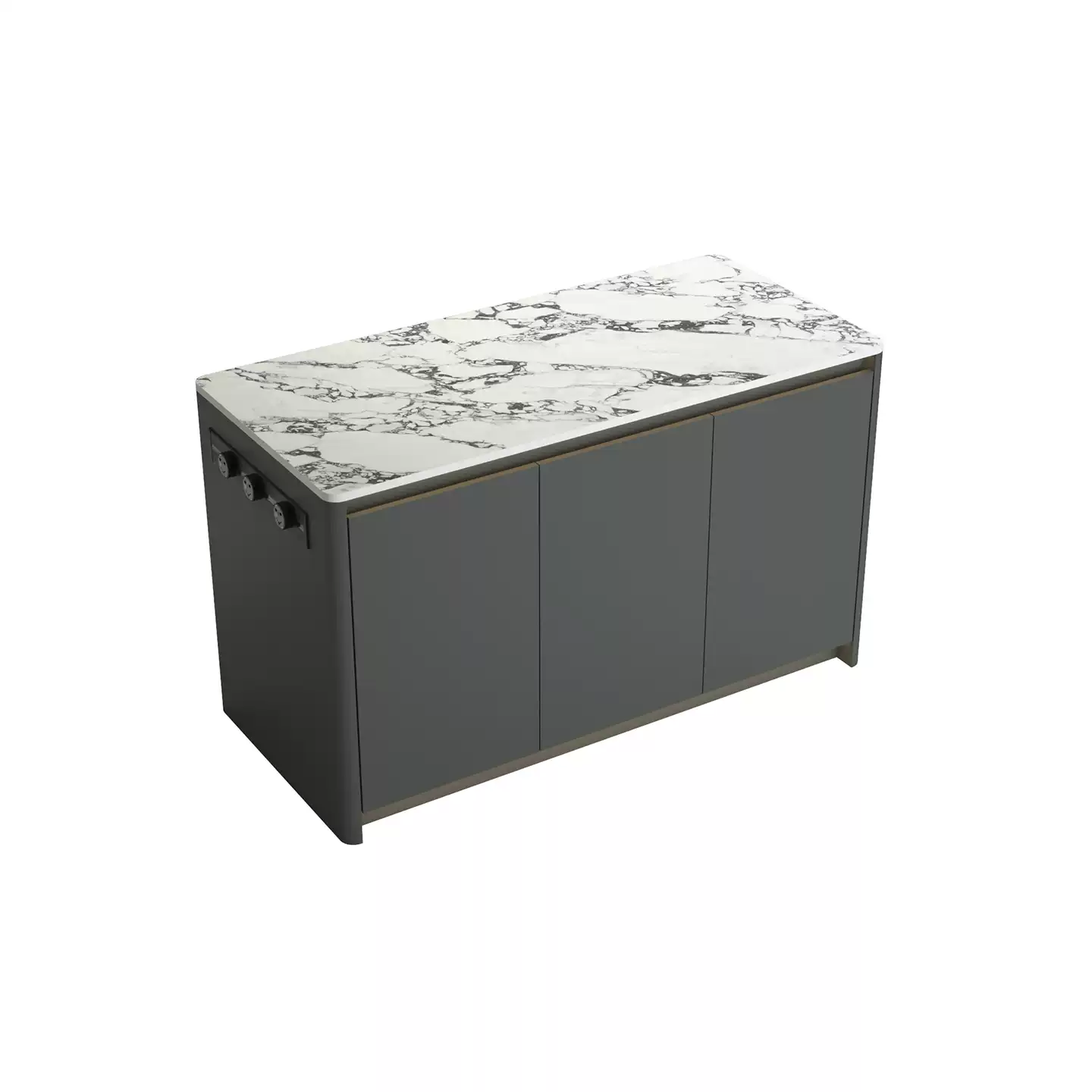 Modern Minimalist Dining Table with Solid Rock Slab Island Design - Sleek Home Furniture for Contemporary Living Rooms, High-End Light Luxury Style by Designer Collection - Image 4