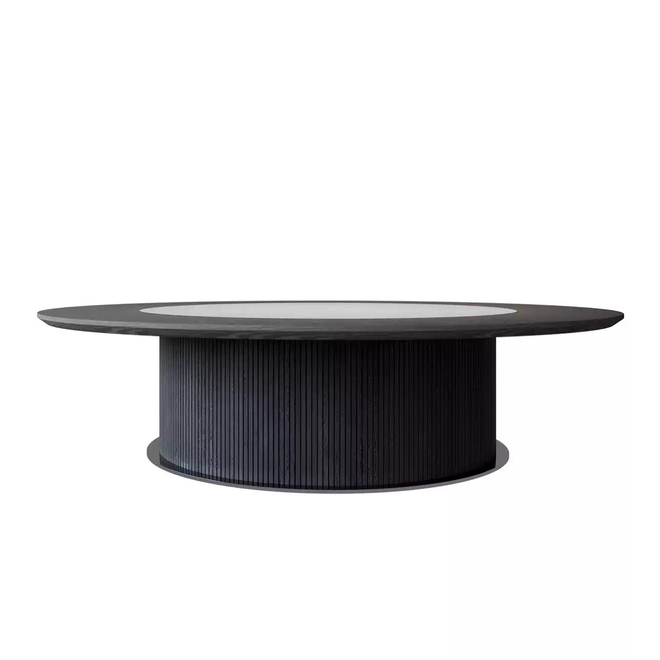 Customizable Large Round Marble Dining Table with Electric Lazy Susan for 16 Persons, Premium Solid Wood Hotel Restaurant Furniture for Luxury Banquet Halls and Private Dining Rooms - Image 4