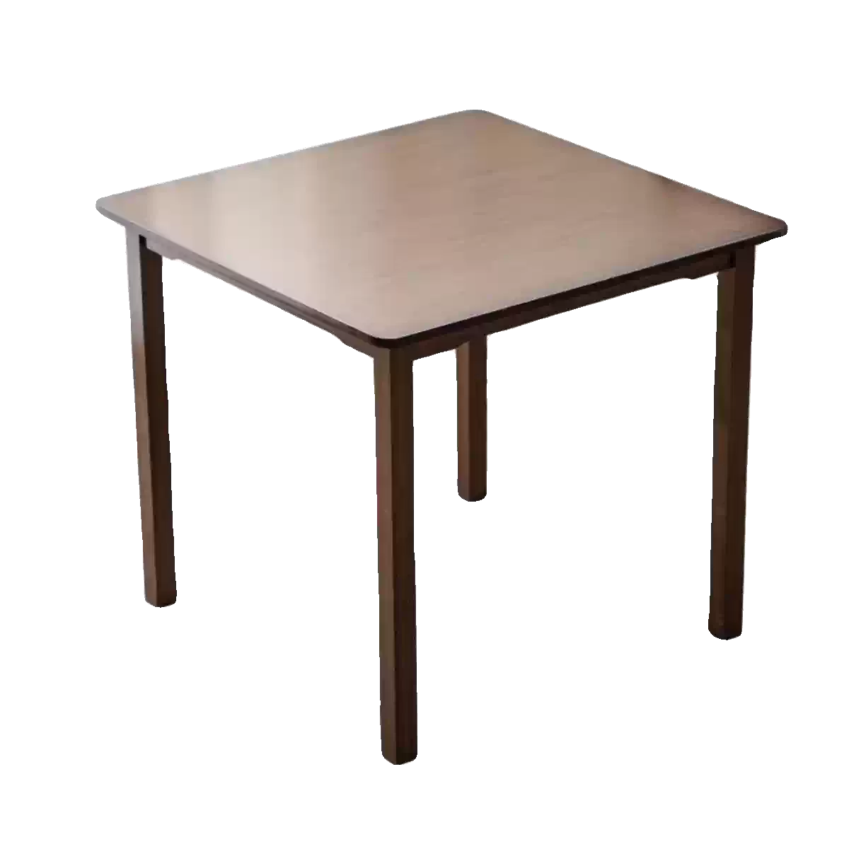 Solid Wood Black Walnut Square Dining Table - Compact Modern Design for Small Spaces, Perfect for Dining, Study, or Hotel Use, Featuring a Stylish and Durable Four-Legged Structure with a Rich Dark Finish. - Image 5