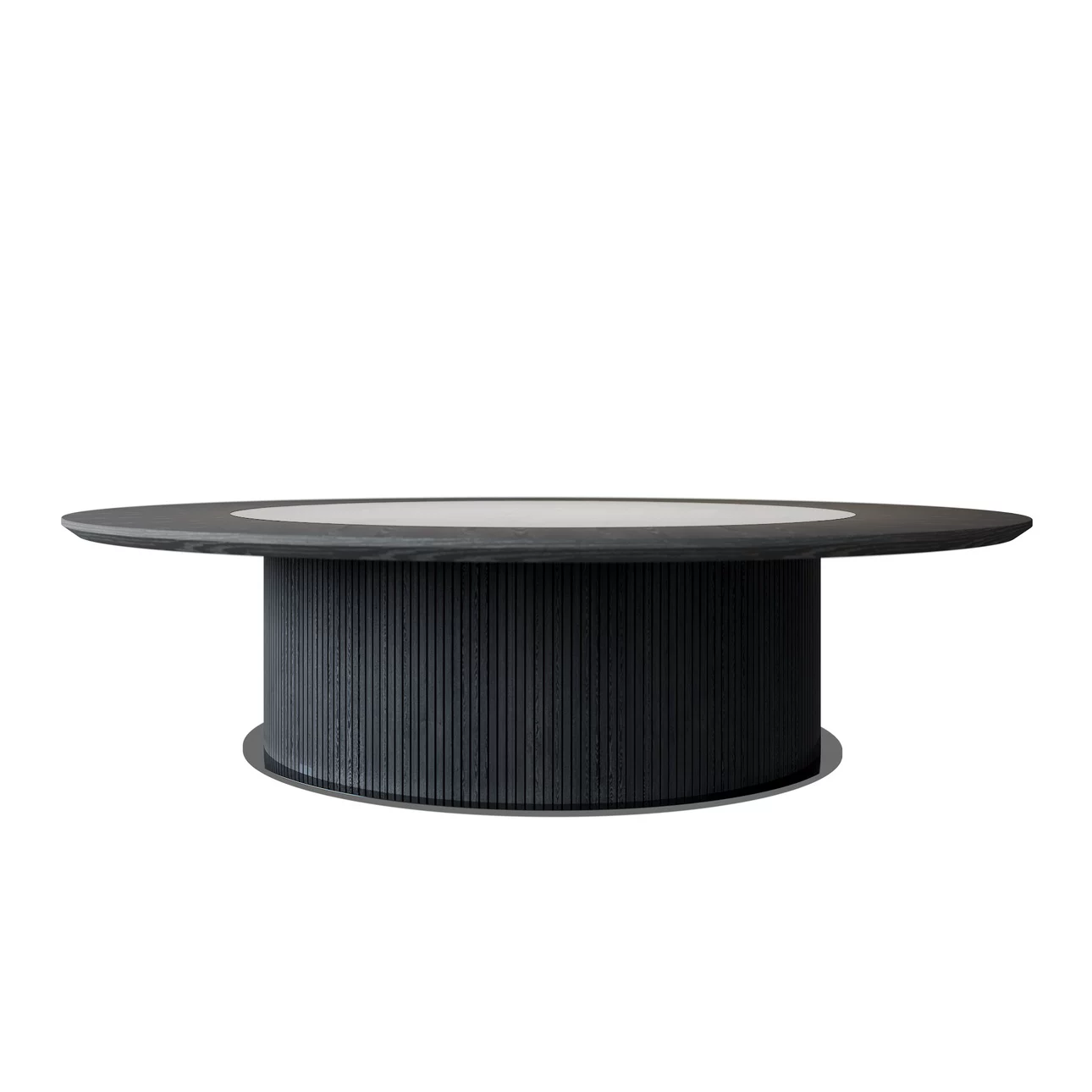 Customizable Large Round Marble Dining Table with Electric Lazy Susan for 16 Persons, Premium Solid Wood Hotel Restaurant Furniture for Luxury Banquet Halls and Private Dining Rooms - Image 6