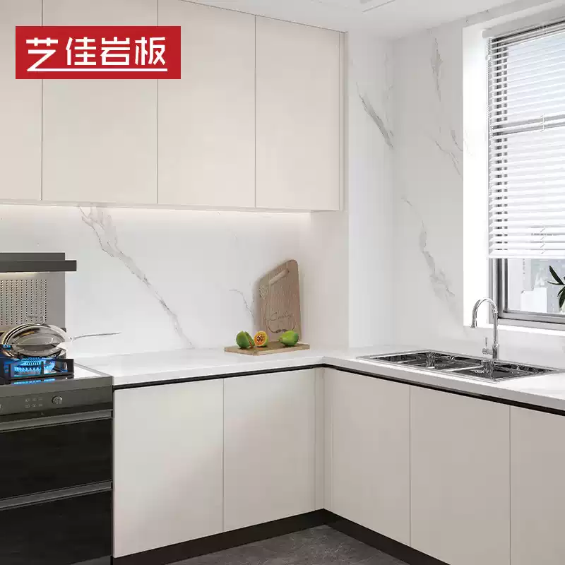 Customizable Italian Stone Slab Kitchen Cabinet Door Panel - Premium Aluminum Alloy Frame for Wardrobes, Shoe Cabinets, and Wine Cabinets - Durable and Stylish Design - Image 5